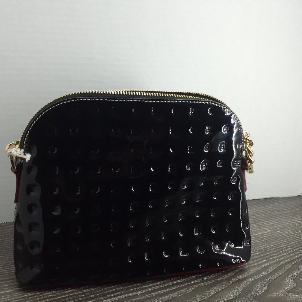 Pleather Engraved Italian Arcadia Handbag